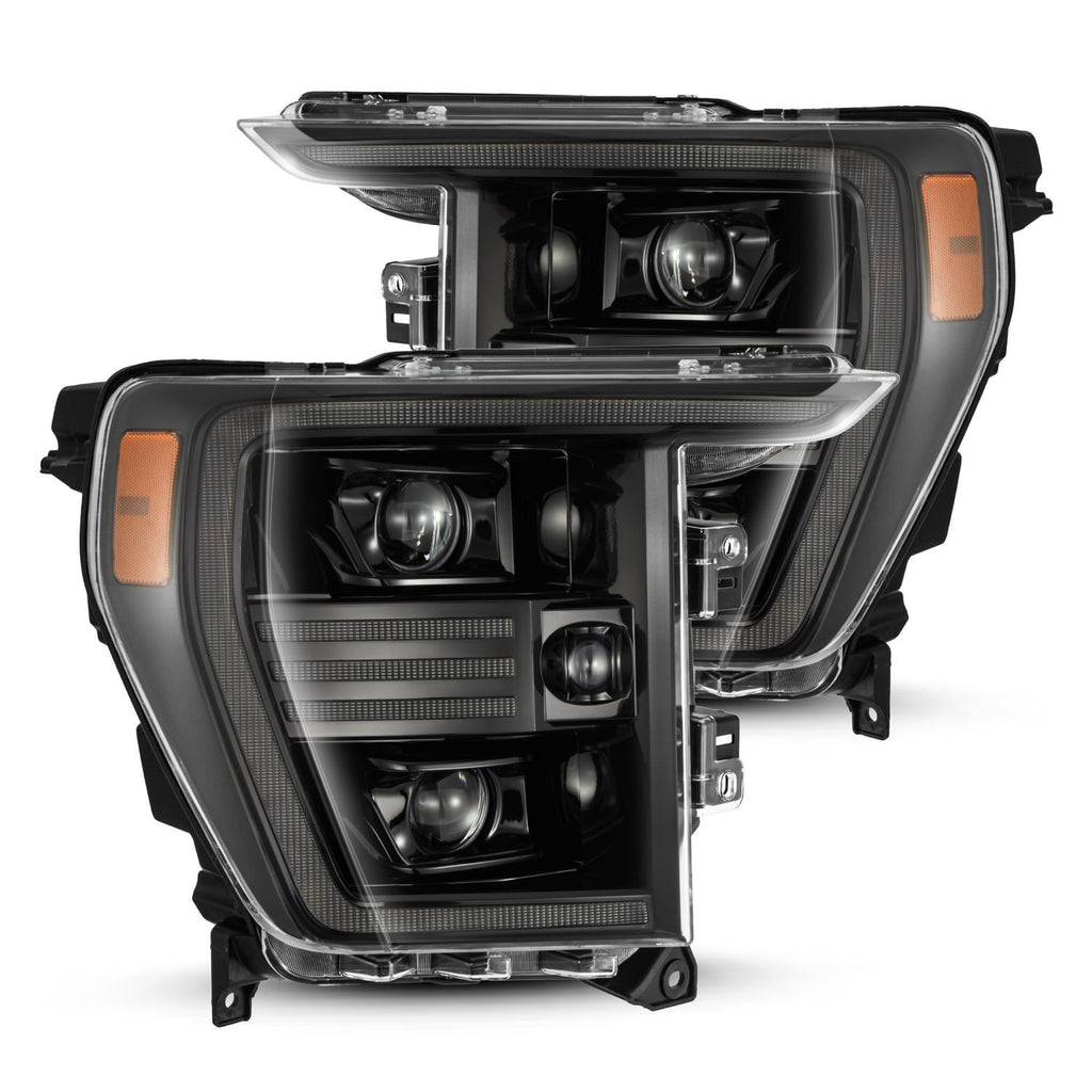 AlphaRex 880294 Projector Headlights Alpha-Black for Select Ford F-150