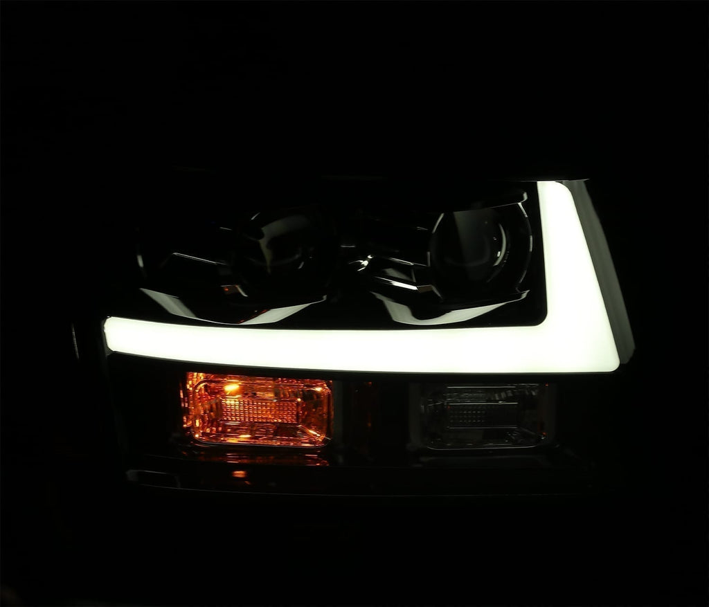 AlphaRex 880296 Projector Headlights Chrome for Select Chevrolet Avalanche, Chevrolet Suburban 1500, Chevrolet Tahoe