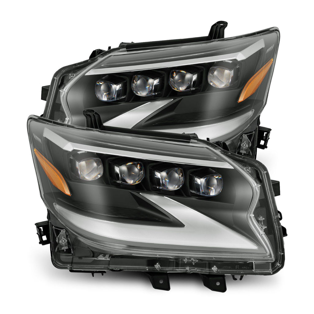 AlphaRex 880300 LED Projector Headlights in Black for Select Lexus GX460