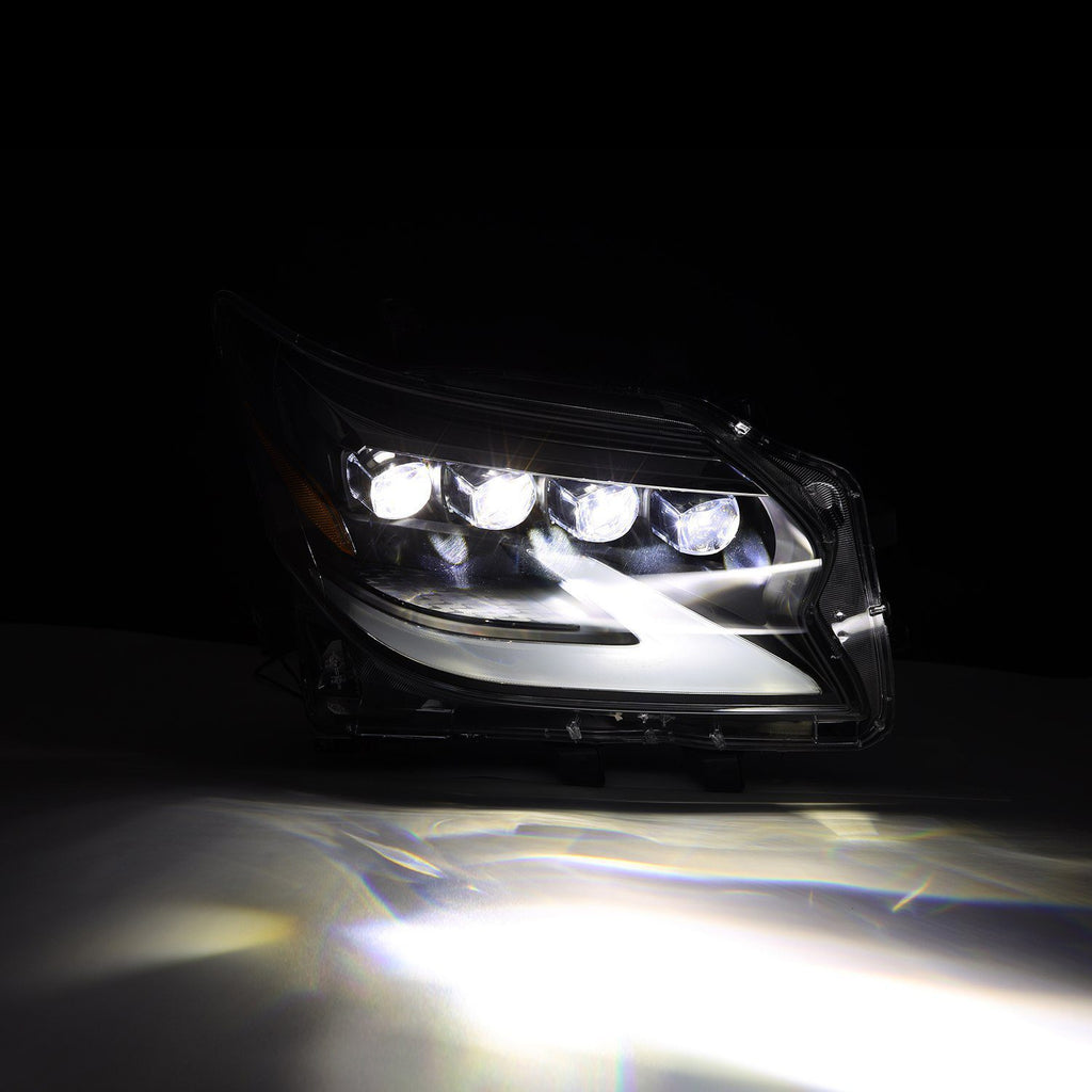 AlphaRex 880300 LED Projector Headlights in Black for Select Lexus GX460