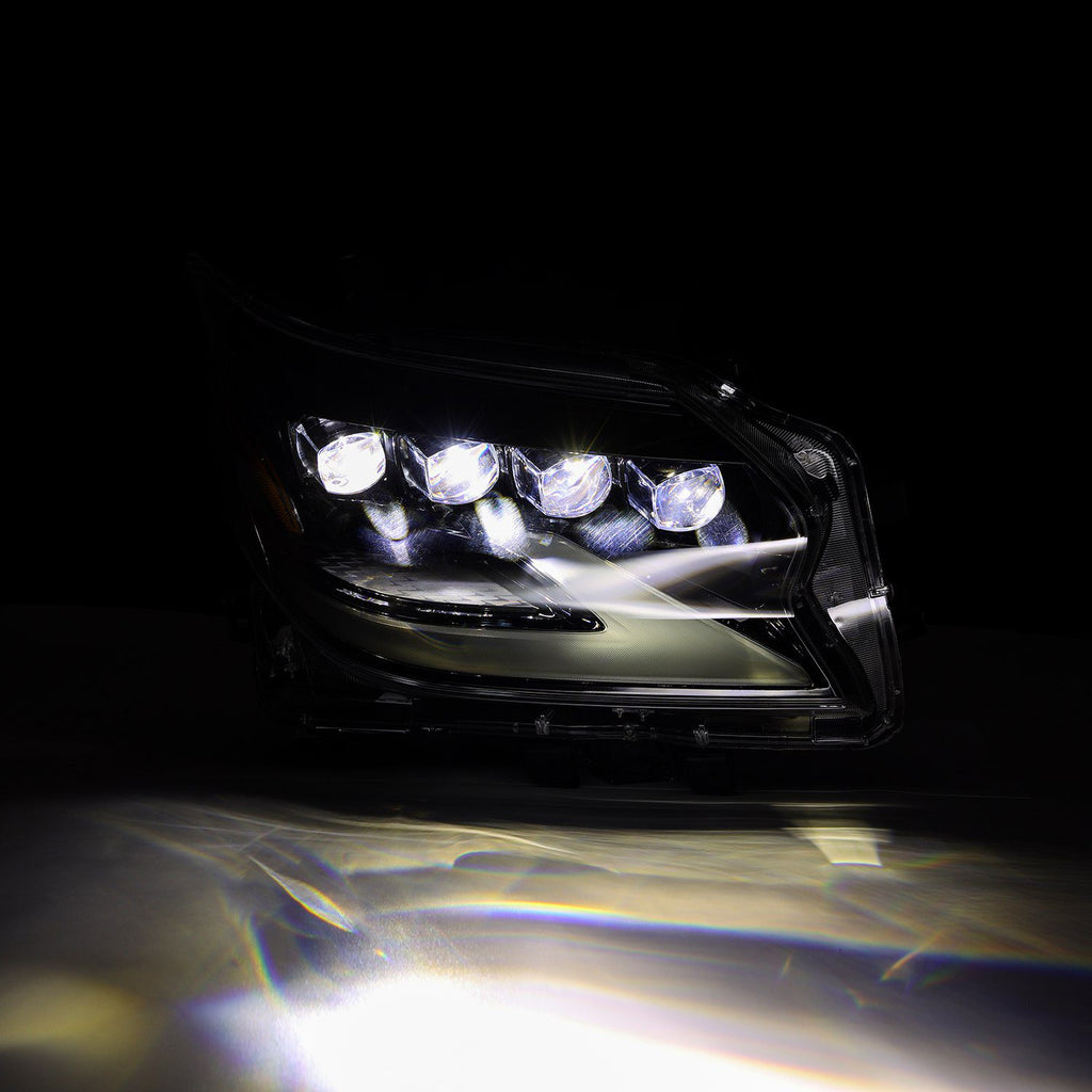 AlphaRex 880301 LED Projector Headlights in Alpha-Black for Select Lexus GX460