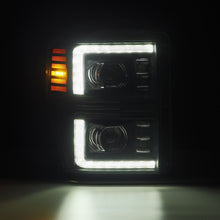 Load image into Gallery viewer, AlphaRex 880308 Projector Headlights Black for Select Ford F-250 Super Duty, Ford F-350 Super Duty, Ford F-450 Super Duty, Ford F-550 Super Duty