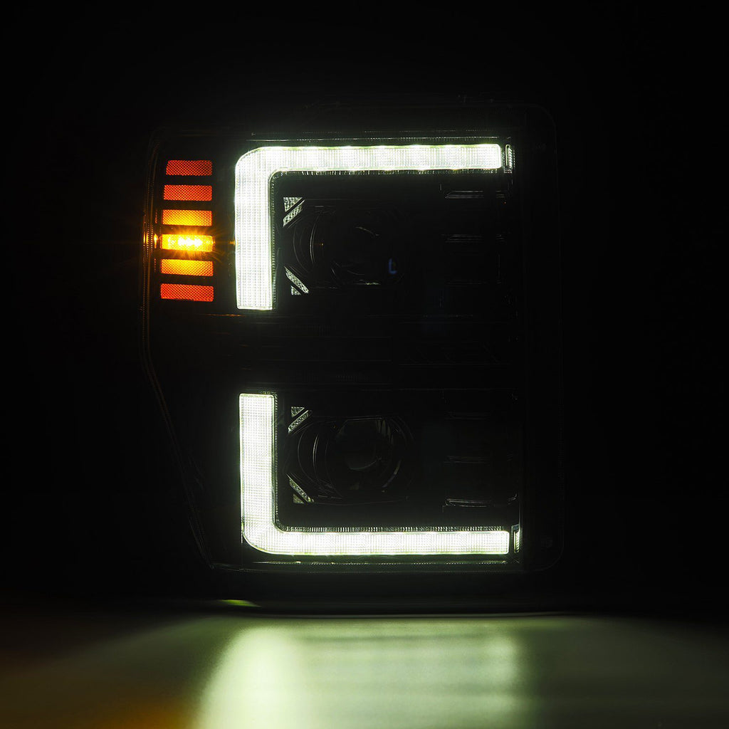 AlphaRex 880309 Projector Headlights Alpha-Black for Select Ford F-250 Super Duty, Ford F-350 Super Duty, Ford F-450 Super Duty, Ford F-550 Super Duty