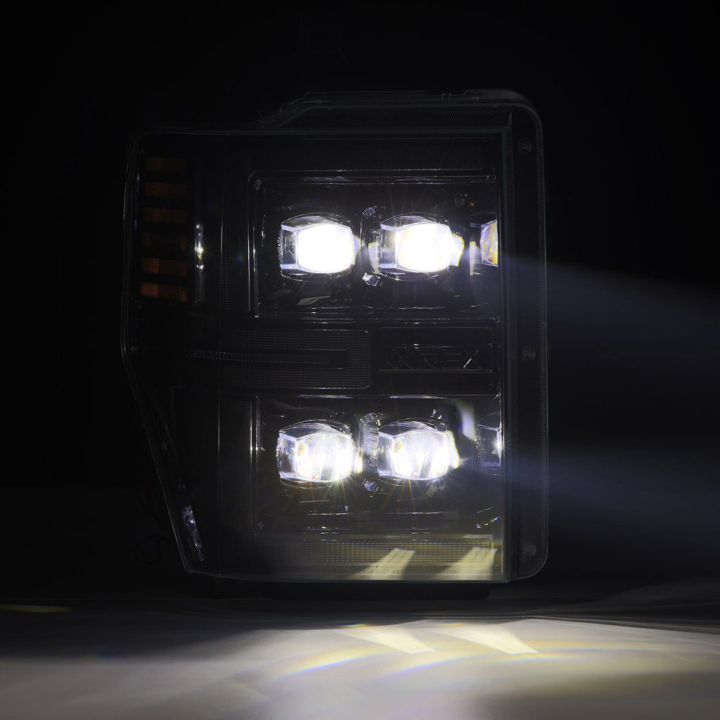 AlphaRex 880311 LED Projector Headlights in Alpha-Black for Select Ford F-250 Super Duty, Ford F-350 Super Duty, Ford F-450 Super Duty, Ford F-550 Super Duty