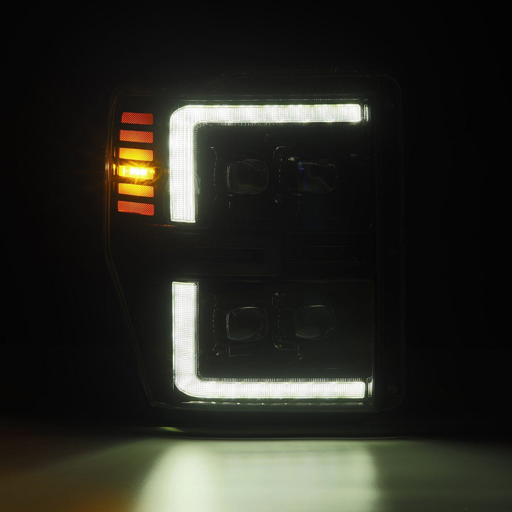AlphaRex 880311 LED Projector Headlights in Alpha-Black for Select Ford F-250 Super Duty, Ford F-350 Super Duty, Ford F-450 Super Duty, Ford F-550 Super Duty