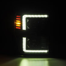 Load image into Gallery viewer, AlphaRex 880313 LED Projector Headlights in Alpha-Black for Select Ford F-250 Super Duty, Ford F-350 Super Duty, Ford F-450 Super Duty, Ford F-550 Super Duty