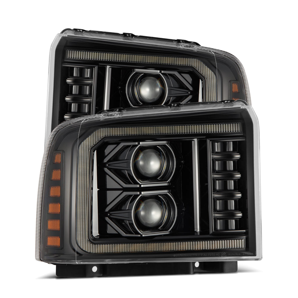 AlphaRex 880314 Projector Headlights Alpha-Black for Select Ford F-250 Super Duty, Ford F-350 Super Duty, Ford F-450 Super Duty, Ford F-550 Super Duty