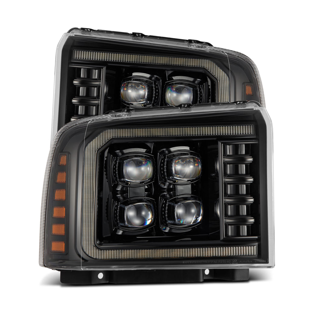 AlphaRex 880318 Projector Headlights Alpha-Black for Select Ford F-250 Super Duty, Ford F-350 Super Duty, Ford F-450 Super Duty, Ford F-550 Super Duty