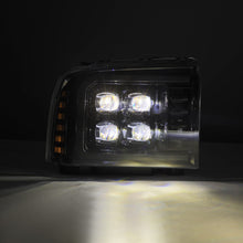 Load image into Gallery viewer, AlphaRex 880318 Projector Headlights Alpha-Black for Select Ford F-250 Super Duty, Ford F-350 Super Duty, Ford F-450 Super Duty, Ford F-550 Super Duty