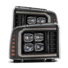 Load image into Gallery viewer, AlphaRex 880319 Projector Headlights Black for Select Ford F-250 Super Duty, Ford F-350 Super Duty, Ford F-450 Super Duty, Ford F-550 Super Duty