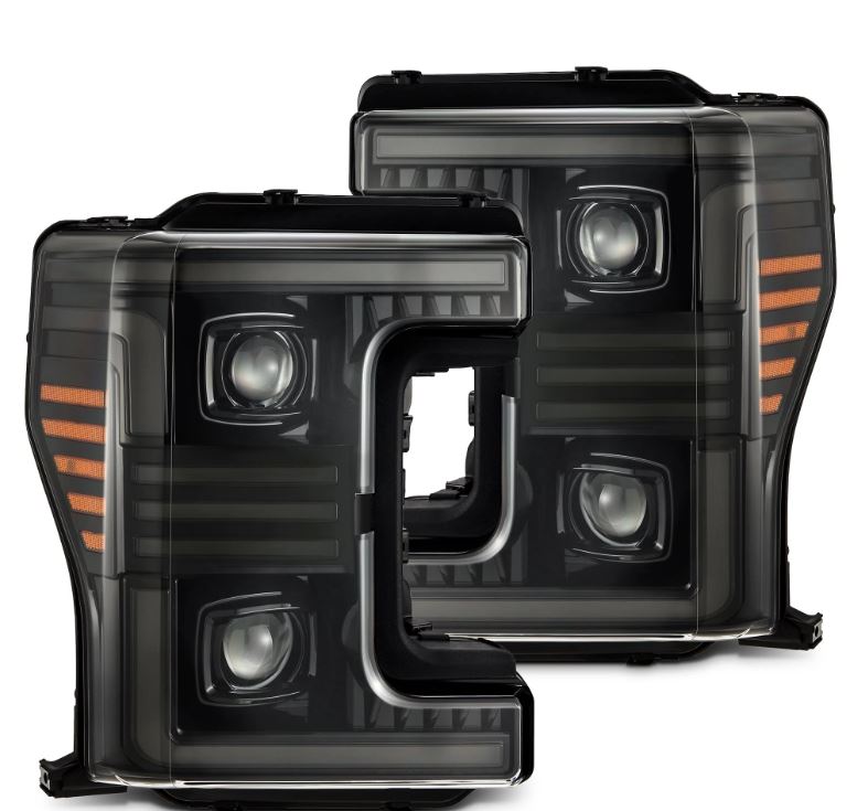 AlphaRex 880320 Projector Headlights Alpha-Black for Select Ford F-250 Super Duty, Ford F-350 Super Duty, Ford F-450 Super Duty, Ford F-550 Super Duty