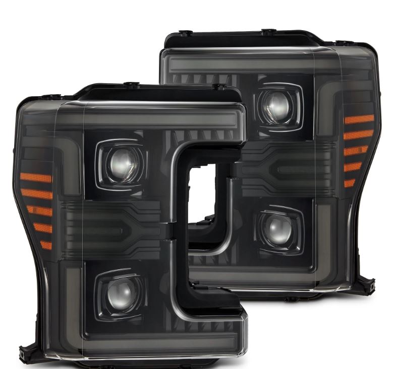 AlphaRex 880322 Projector Headlights Alpha-Black for Select Ford F-250 Super Duty, Ford F-350 Super Duty, Ford F-450 Super Duty, Ford F-550 Super Duty