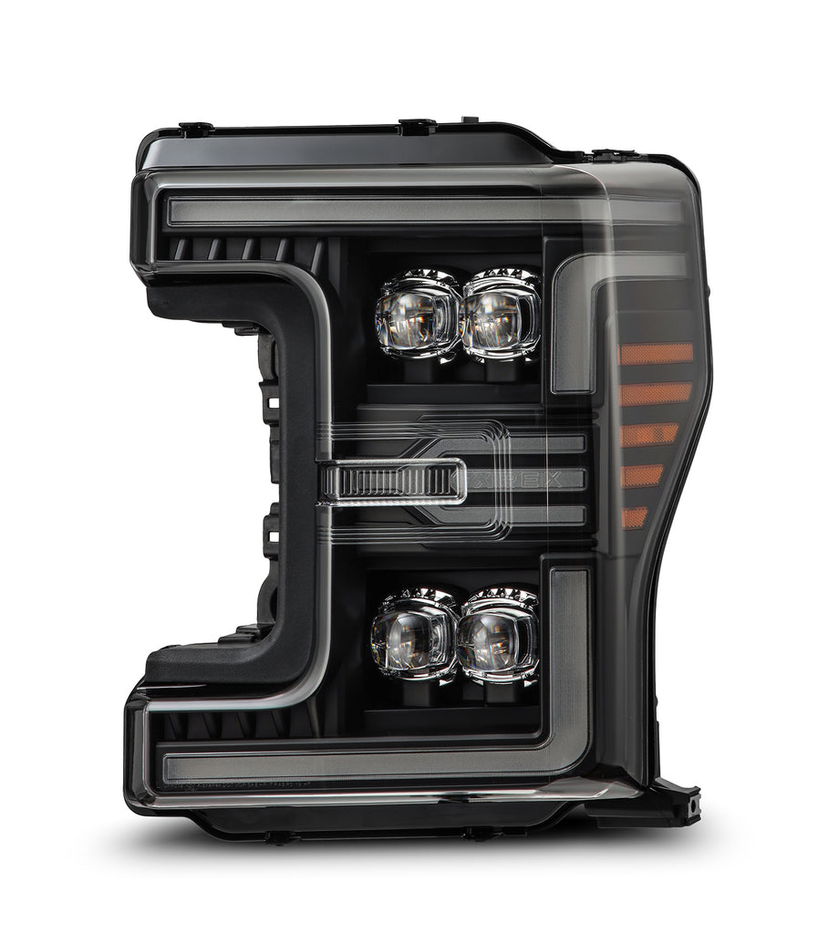 AlphaRex 880324 Projector Headlights Alpha Black for Select Ford F-150, Ford F-250 Super Duty, Ford F-350 Super Duty