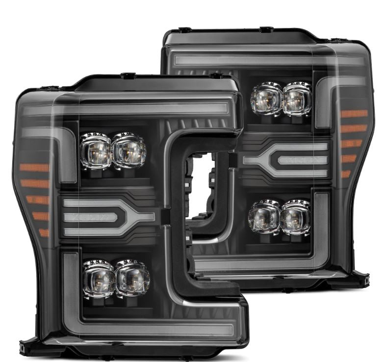 AlphaRex 880325 Projector Headlights Black for Select Ford F-150, Ford F-250 Super Duty, Ford F-350 Super Duty