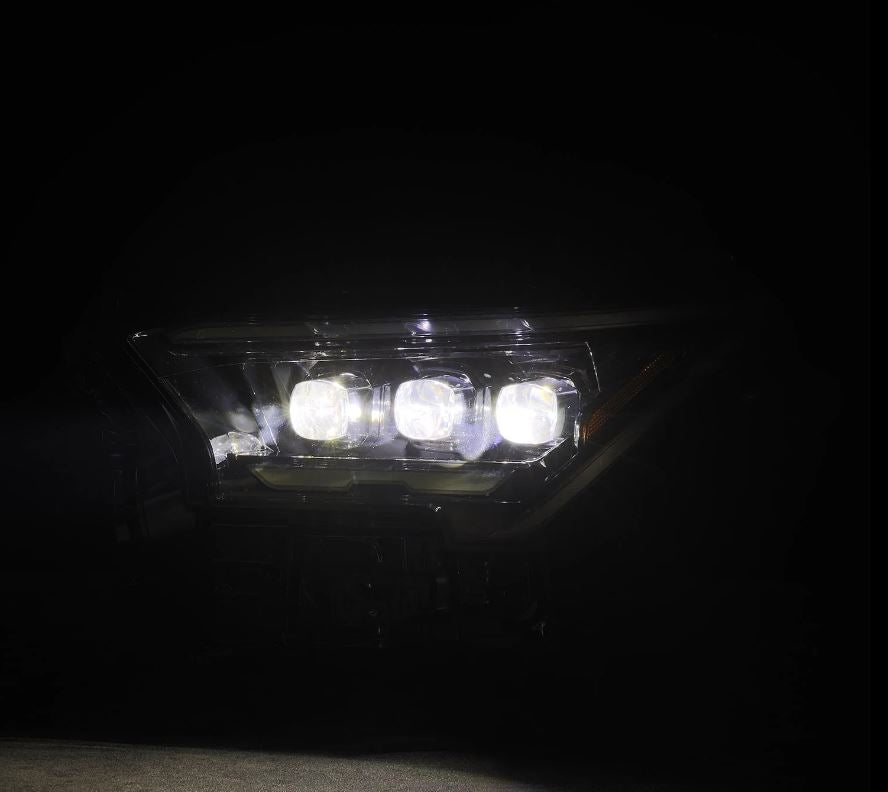 AlphaRex 880326 Projector Headlights Alpha-Black for Select Toyota Tacoma