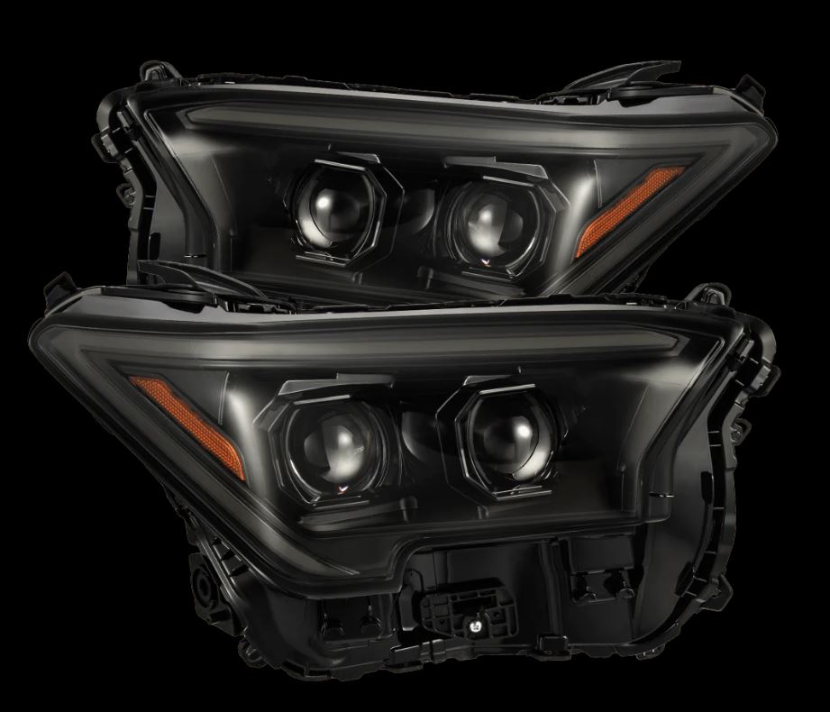 AlphaRex 880328 Projector Headlights Alpha Black for Select Toyota Tacoma