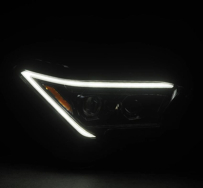 AlphaRex 880328 Projector Headlights Alpha Black for Select Toyota Tacoma