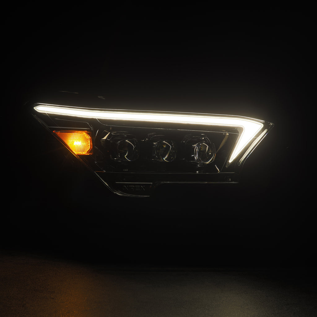 AlphaRex 880332 Projector Headlights Alpha-Black for Select Toyota 4Runner, Toyota Tacoma