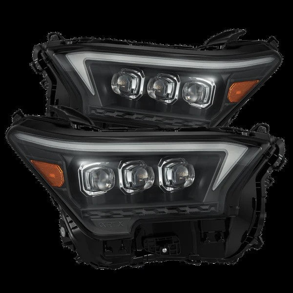 AlphaRex 880333 Projector Headlights Black for Select Toyota 4Runner, Toyota Tacoma