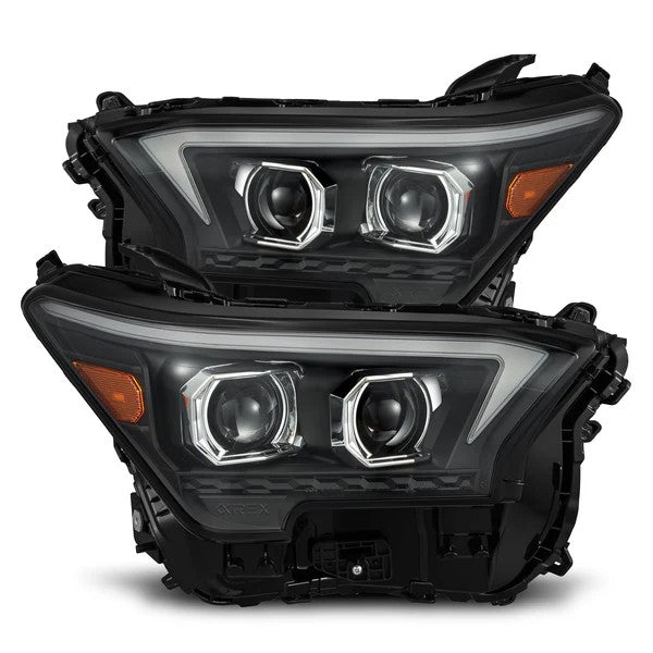 AlphaRex 880335 Projector Headlights Black for Select Toyota 4Runner, Toyota Tacoma