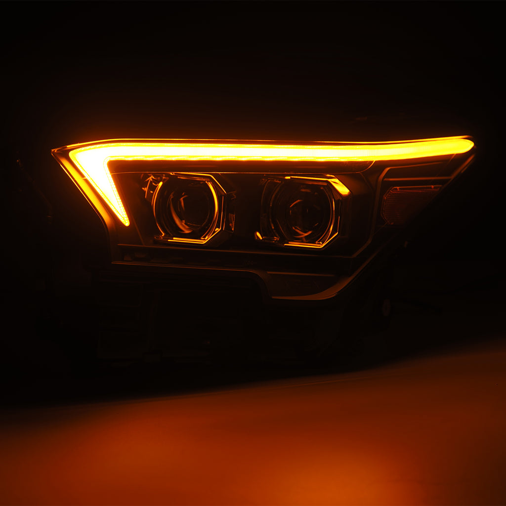 AlphaRex 880335 Projector Headlights Black for Select Toyota 4Runner, Toyota Tacoma