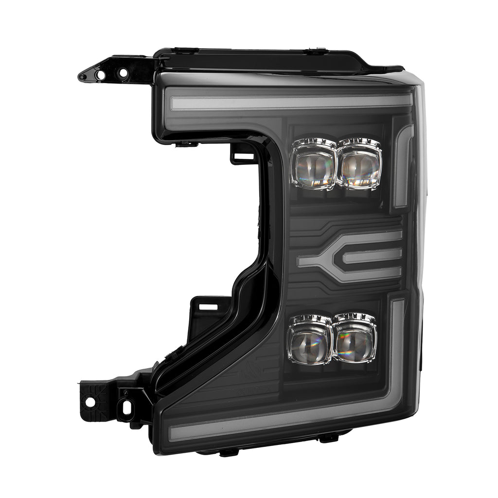 AlphaRex 880338 Projector Headlights Alpha Black for Select Ford F-250 Super Duty, Ford F-350 Super Duty, Ford F-450 Super Duty, Ford F-550 Super Duty