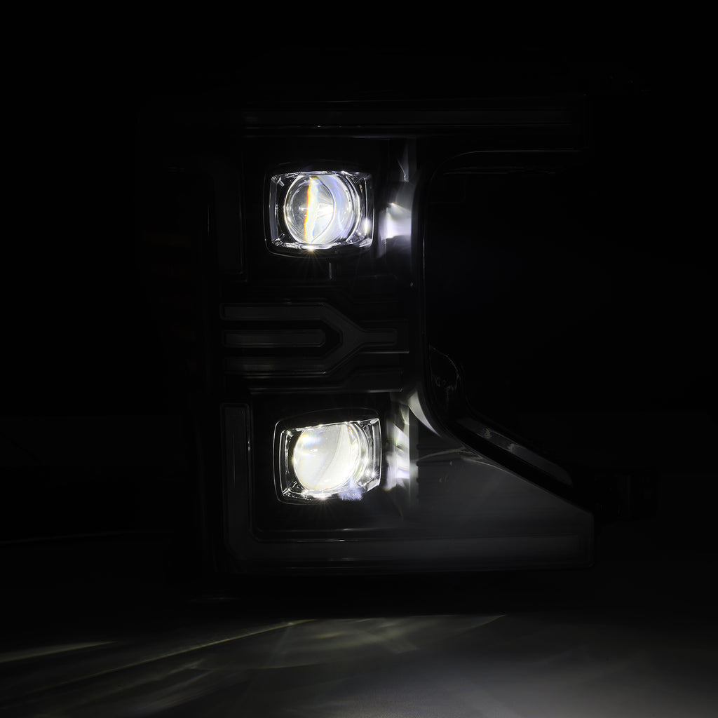 AlphaRex 880341 Projector Headlights Black for Select Ford F-250 Super Duty, Ford F-350 Super Duty, Ford F-450 Super Duty, Ford F-550 Super Duty