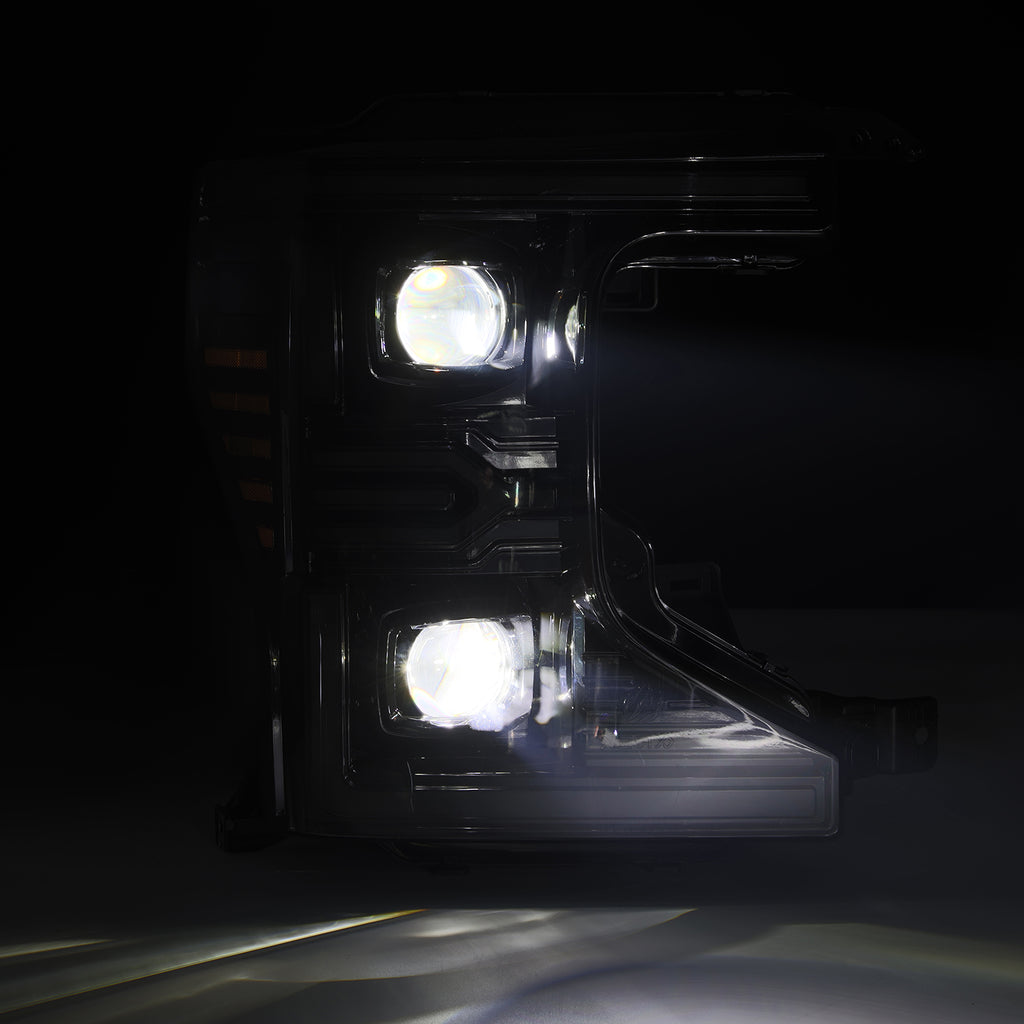 AlphaRex 880343 Projector Headlights Alpha-Black for Select Ford F-250 Super Duty, Ford F-350 Super Duty, Ford F-450 Super Duty, Ford F-550 Super Duty