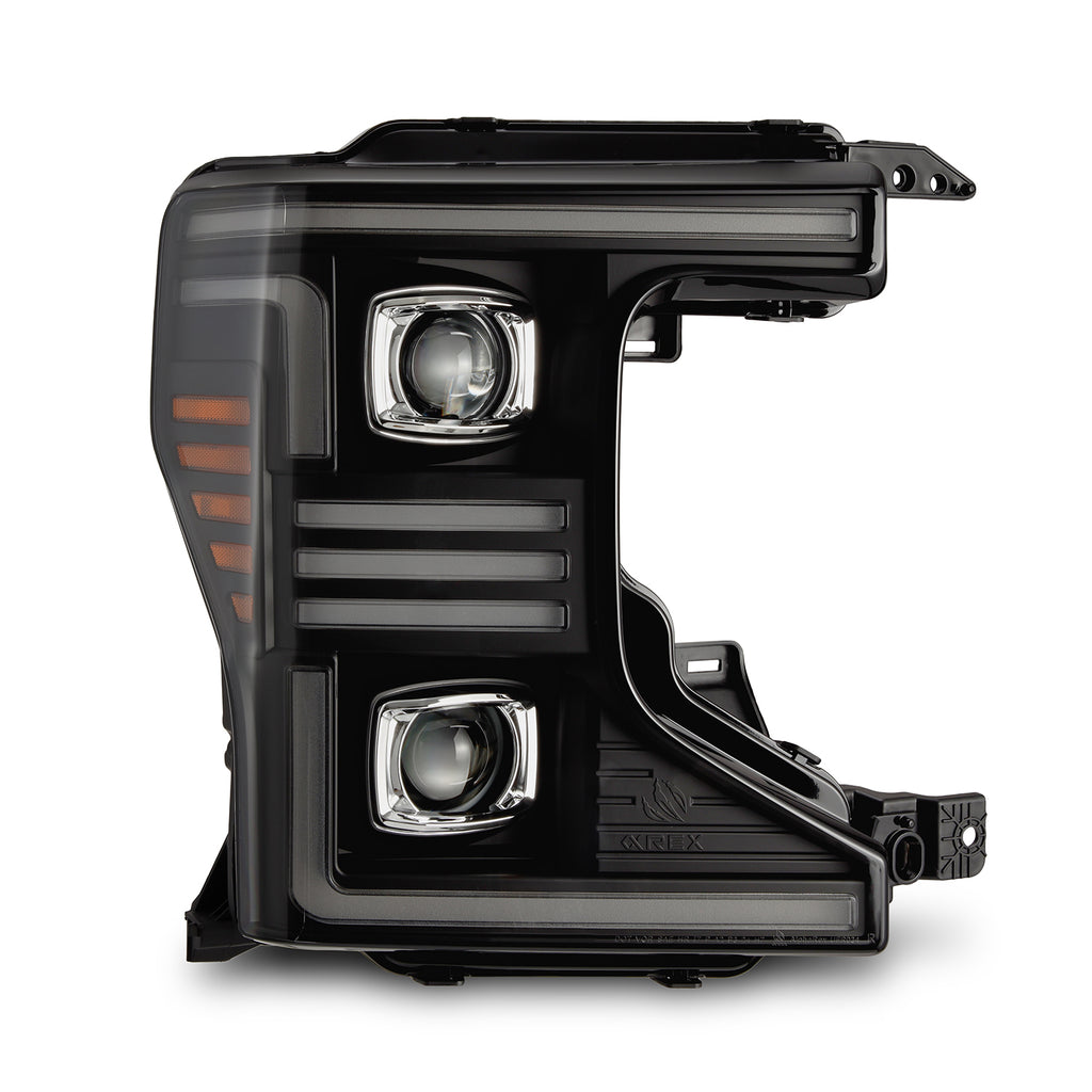 AlphaRex 880344 Projector Headlights Black for Select Ford F-250 Super Duty, Ford F-350 Super Duty, Ford F-450 Super Duty, Ford F-550 Super Duty