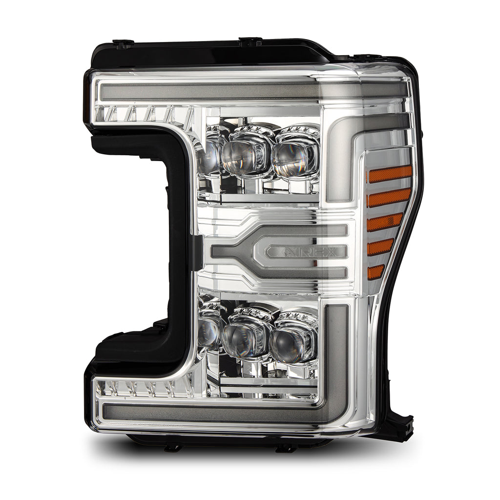 AlphaRex 880347 Projector Headlights Chrome for Select Ford F-250 Super Duty, Ford F-350 Super Duty, Ford F-450 Super Duty, Ford F-550 Super Duty