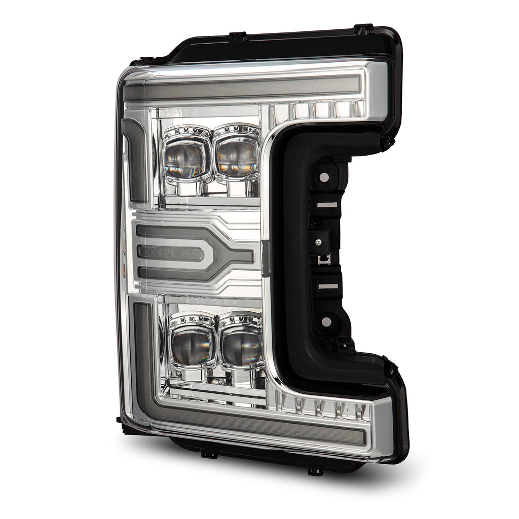 AlphaRex 880347 Projector Headlights Chrome for Select Ford F-250 Super Duty, Ford F-350 Super Duty, Ford F-450 Super Duty, Ford F-550 Super Duty
