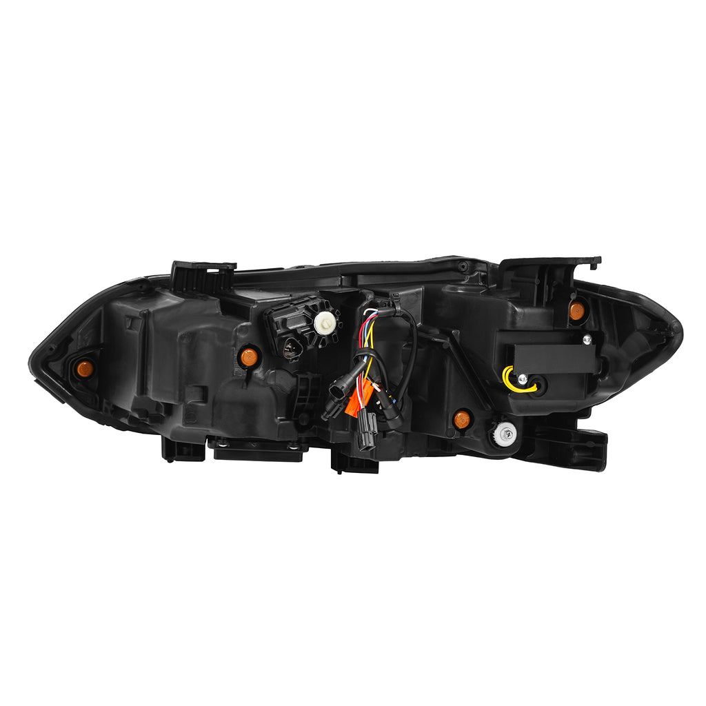 AlphaRex 880348 Projector Headlights Black for Select Honda Civic