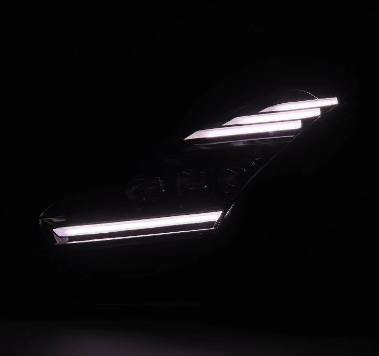 AlphaRex 880360 Projector Headlights Black for Select Nissan GT-R