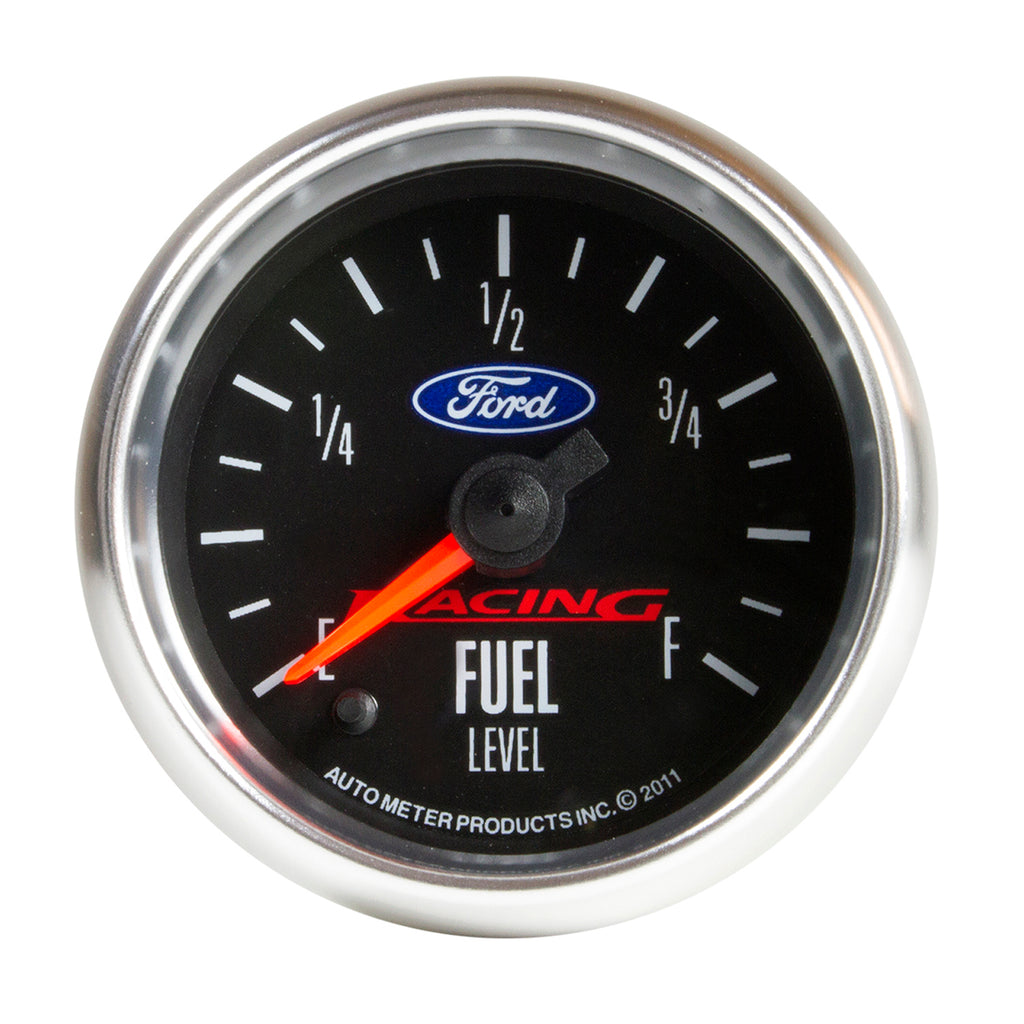 AutoMeter 880400 GAUGE, FUEL LEVEL, 2 1/16", 0-280O PROGRAMMABLE, FORD RACING