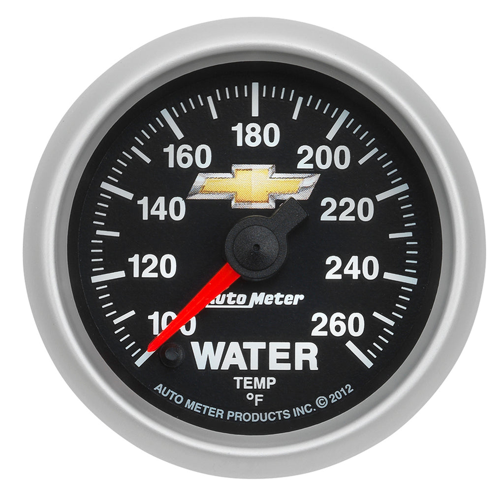 AutoMeter 880446 GAUGE, WATER TEMP, 2 1/16", 100-260?F, DIGITAL STEPPER MOTOR, CHEVY GOLD BOWTIE