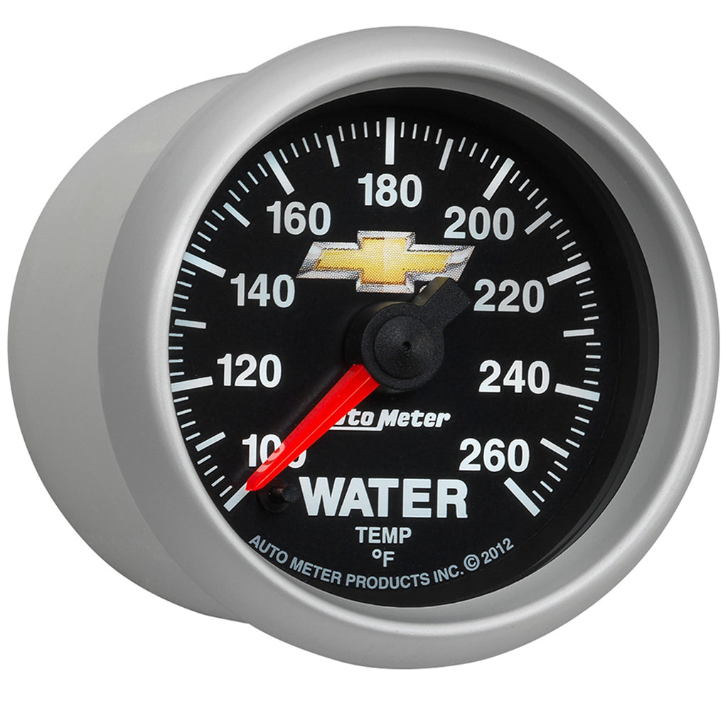 AutoMeter 880446 GAUGE, WATER TEMP, 2 1/16", 100-260?F, DIGITAL STEPPER MOTOR, CHEVY GOLD BOWTIE