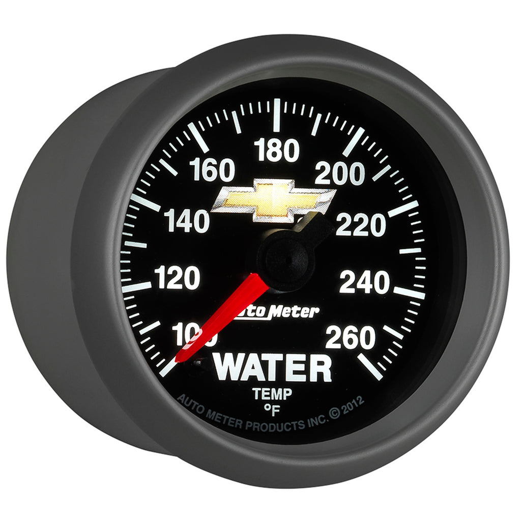 AutoMeter 880446 GAUGE, WATER TEMP, 2 1/16", 100-260?F, DIGITAL STEPPER MOTOR, CHEVY GOLD BOWTIE