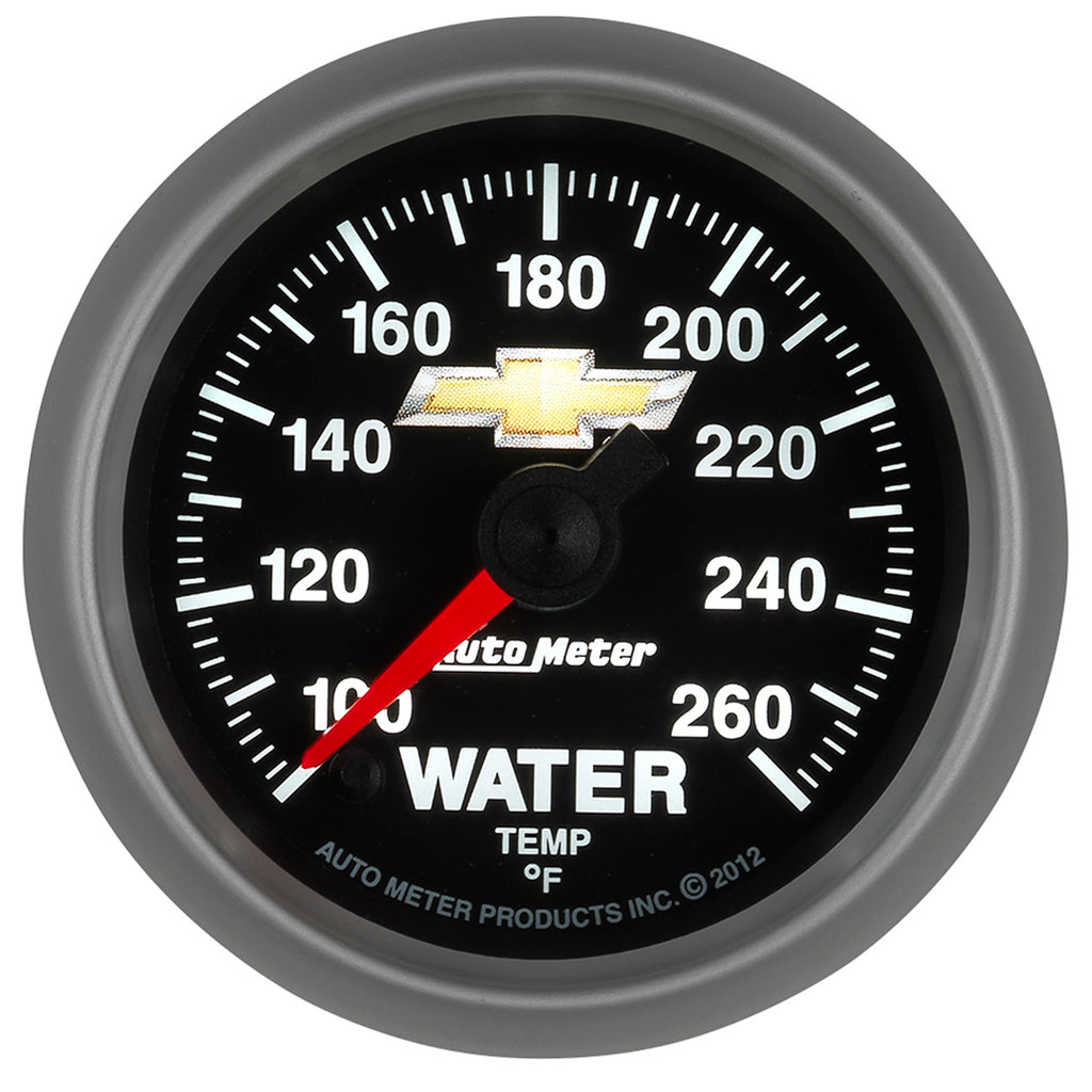 AutoMeter 880446 GAUGE, WATER TEMP, 2 1/16", 100-260?F, DIGITAL STEPPER MOTOR, CHEVY GOLD BOWTIE