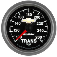 Load image into Gallery viewer, AutoMeter 880448 GAUGE, TRANS TEMP, 2 1/16", 100-260?F, DIGITAL STEPPER MOTOR, CHEVY GOLD BOWTIE