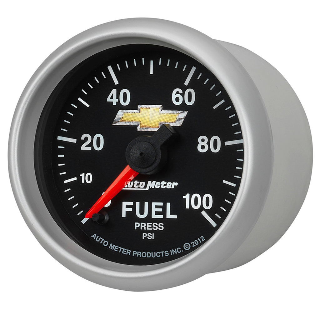 AutoMeter 880449 GAUGE, FUEL PRESS, 2 1/16", 100PSI, DIGITAL STEPPER MOTOR, CHEVY GOLD BOWTIE
