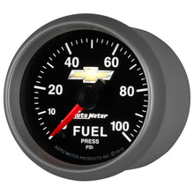 Load image into Gallery viewer, AutoMeter 880449 GAUGE, FUEL PRESS, 2 1/16", 100PSI, DIGITAL STEPPER MOTOR, CHEVY GOLD BOWTIE