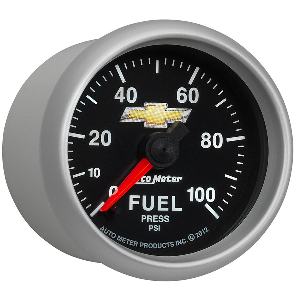 AutoMeter 880449 GAUGE, FUEL PRESS, 2 1/16", 100PSI, DIGITAL STEPPER MOTOR, CHEVY GOLD BOWTIE