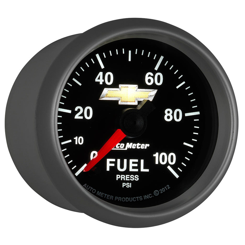 AutoMeter 880449 GAUGE, FUEL PRESS, 2 1/16", 100PSI, DIGITAL STEPPER MOTOR, CHEVY GOLD BOWTIE