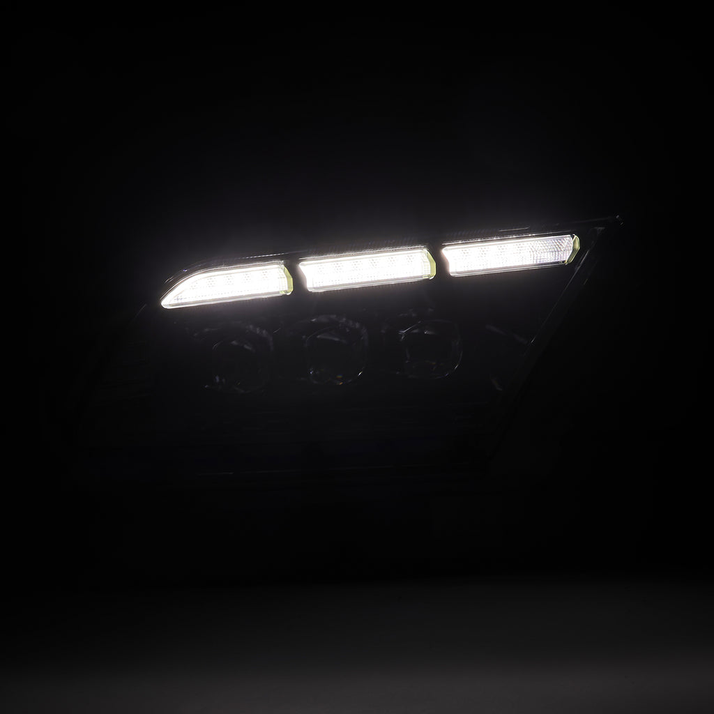 AlphaRex 880487 Projector Headlights Black for Select Ford Mustang