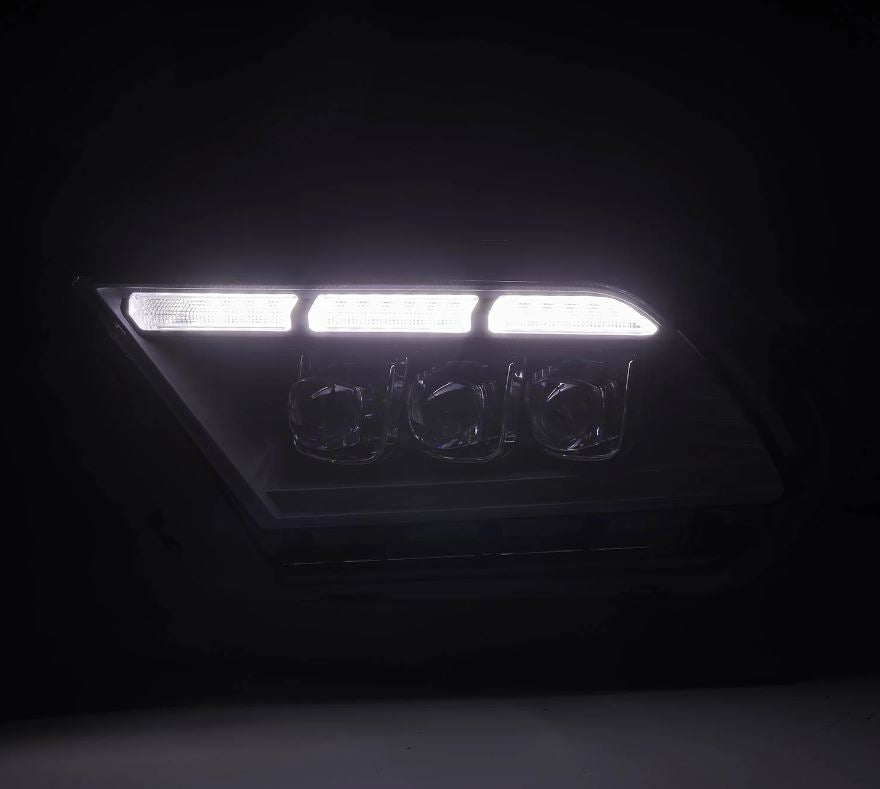 AlphaRex 880489 Projector Headlights Black for Select Ford Mustang