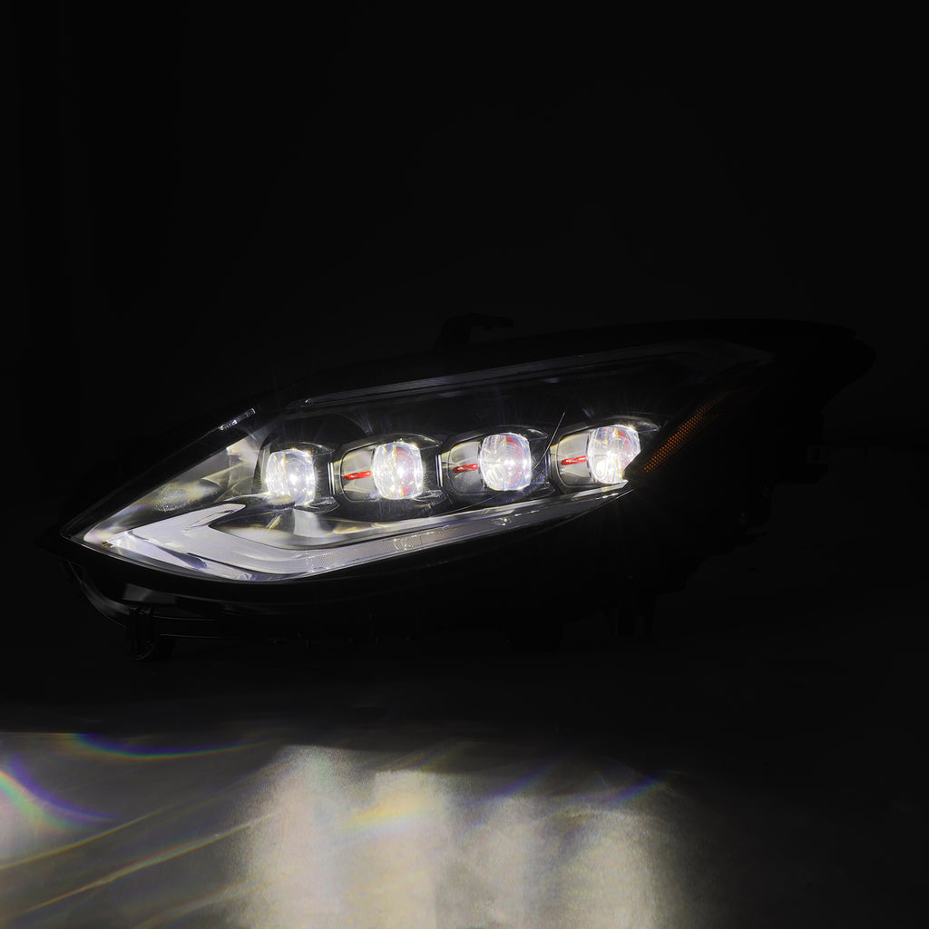 AlphaRex 880493 Projector Headlights Black for Select Nissan Z