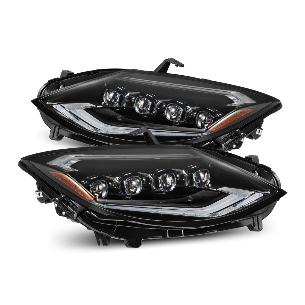 AlphaRex 880494 Projector Headlights Alpha Black for Select Nissan Z