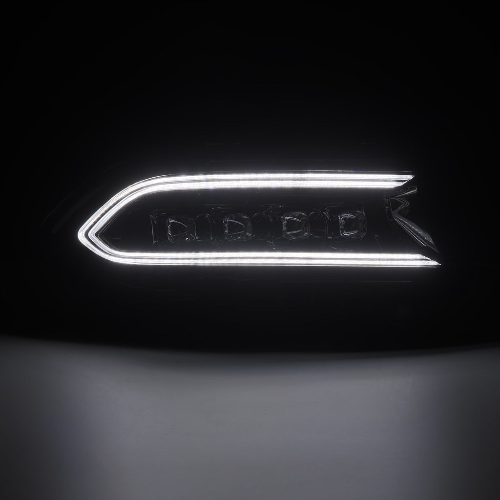 AlphaRex 880499 Projector Headlights Black for Select Dodge Charger