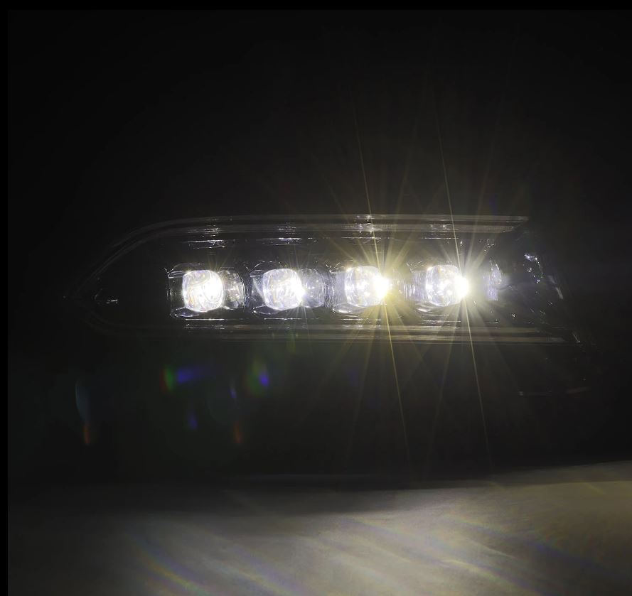 AlphaRex 880499 Projector Headlights Black for Select Dodge Charger