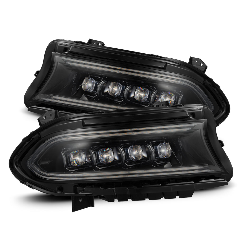AlphaRex 880500 Projector Headlights Alpha Black for Select Dodge Charger